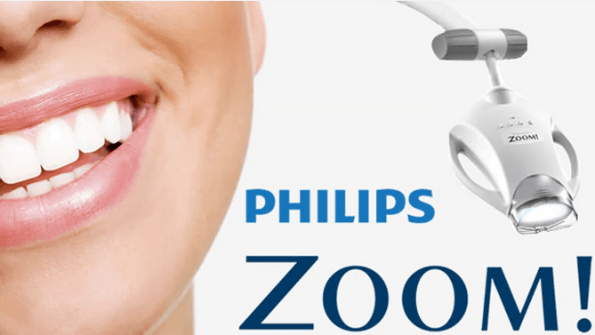 Teeth whitening after care using Philips Zoom whitening technology.